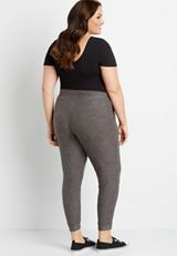 Plus Size Gray Super Soft Cozy Jogger Pant, C829, small