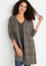 Open Stitch Duster Cardigan, C6170, small