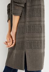 Open Stitch Duster Cardigan, C6170, small