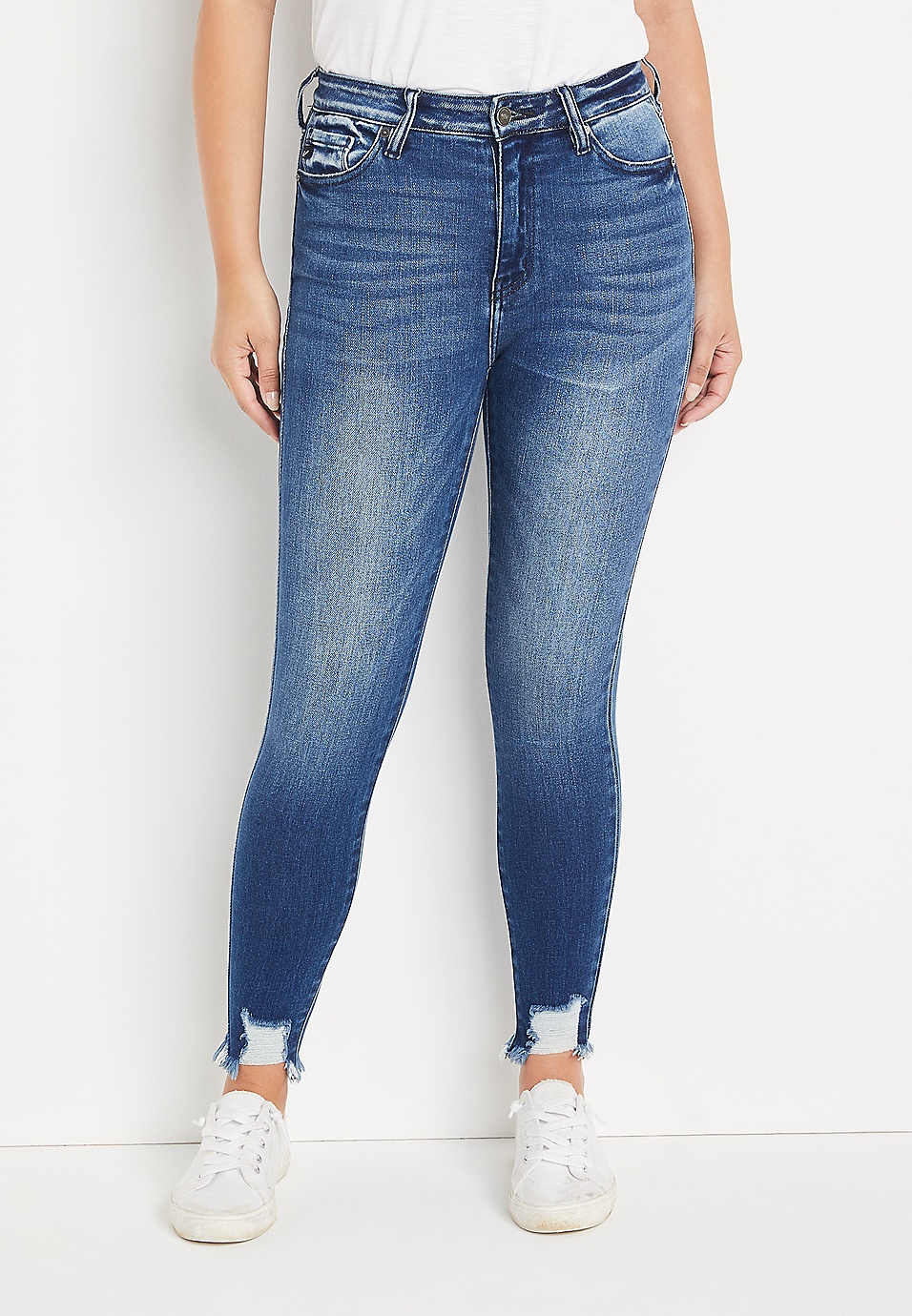 Earl Jeans Womens Size 10 Straight Mid Rise Medium Wash Blue Denim Jeans