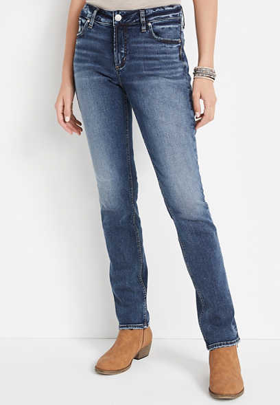 Silver Jeans Co.® Elyse Straight Mid Rise Jean