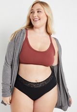 Comfy Stretch Black Cotton Hipster Pantyâ€¯, C106, small