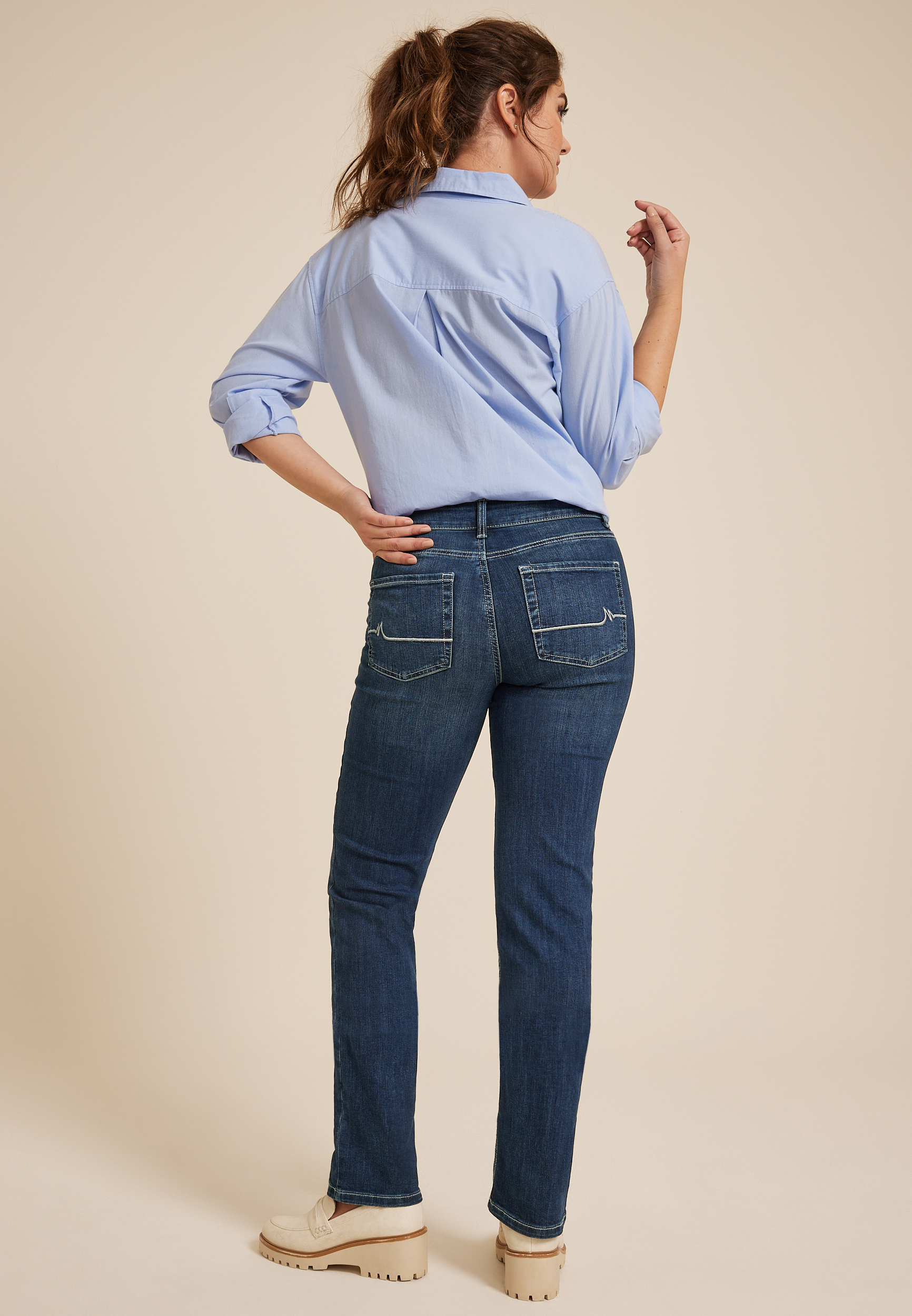 m jeans by maurices™ Classic Straight Mid Rise Jean maurices