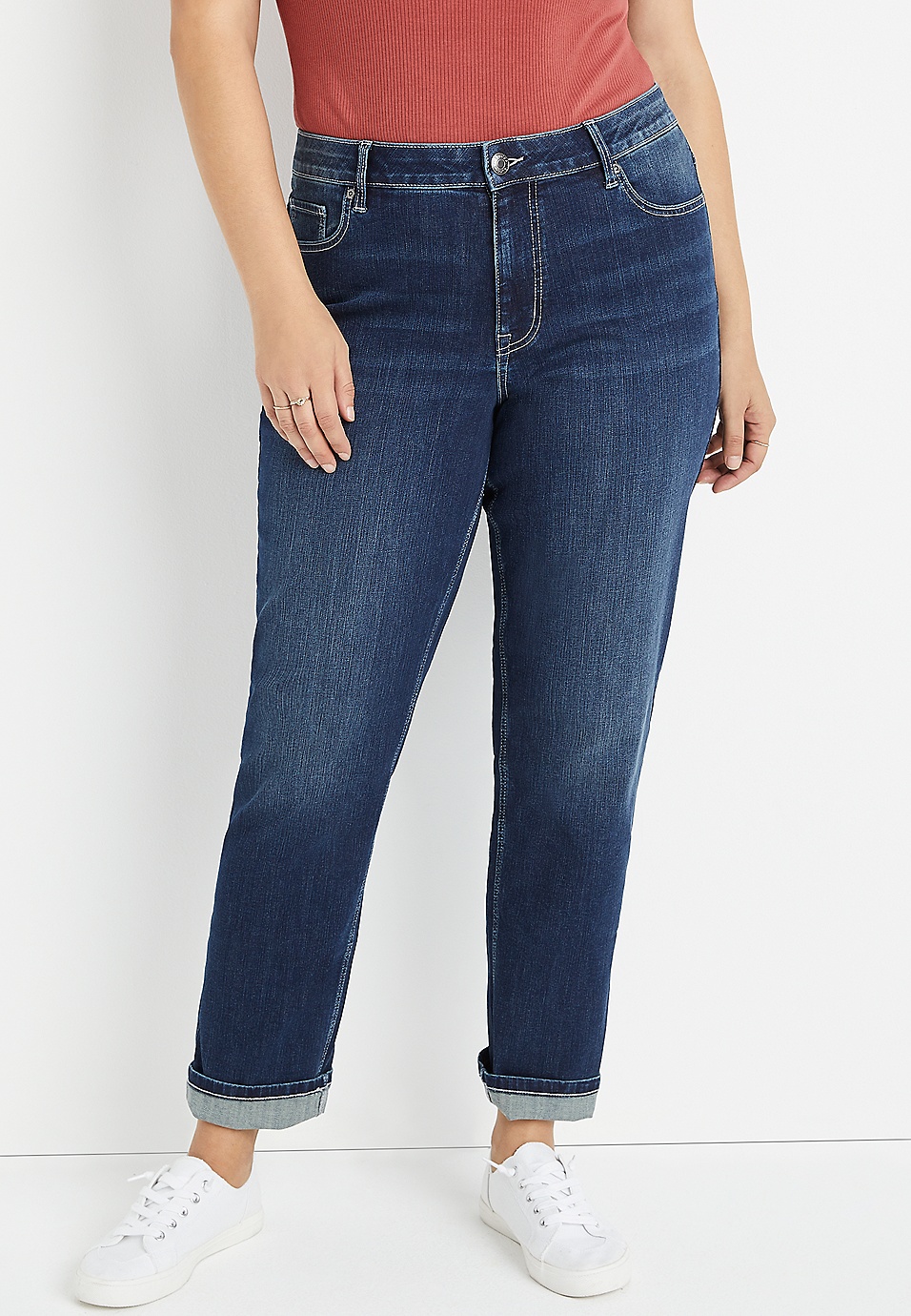 Plus Size m jeans by maurices™ Classic Straight Curvy High Rise