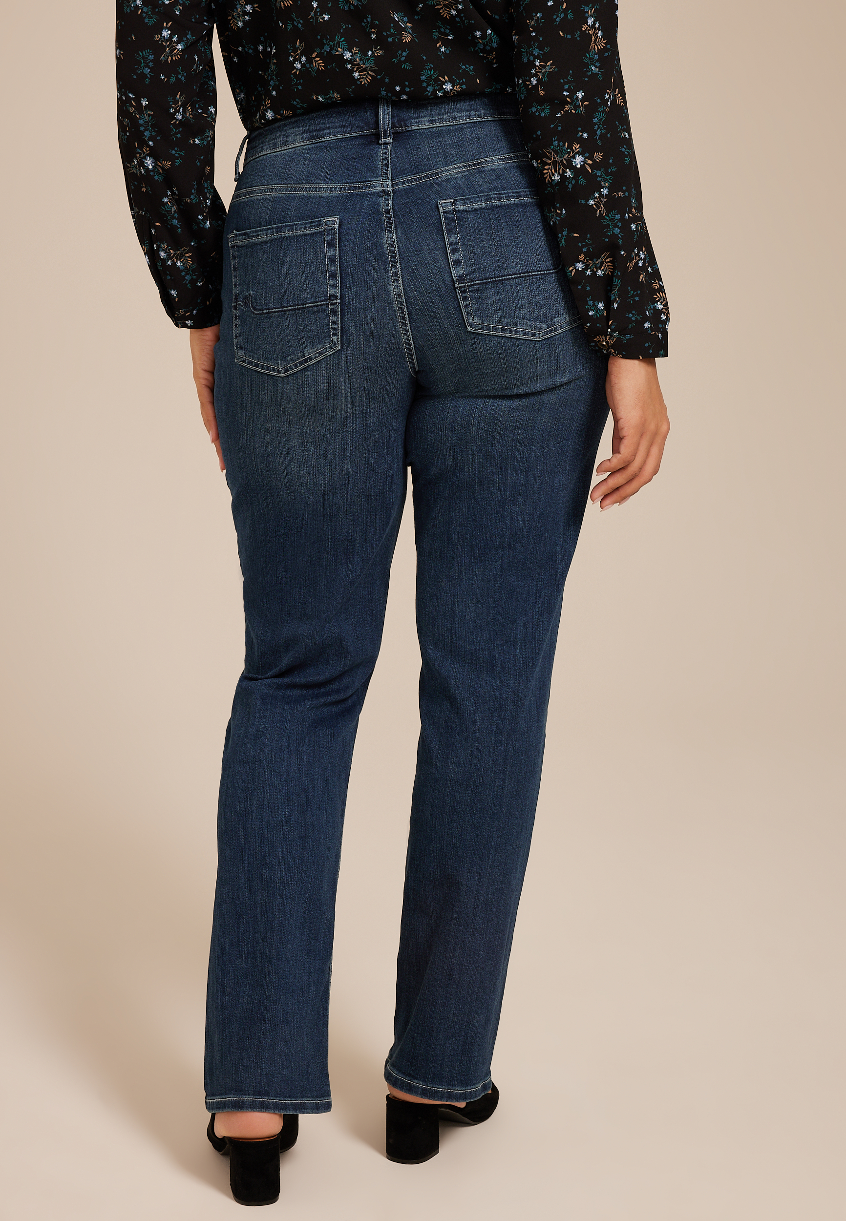 Plus Size m jeans by maurices&trade; Classic Straight Curvy High Rise Jean, C258, large
