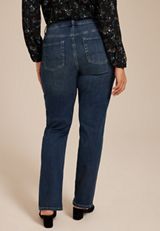 Plus Size m jeans by maurices&trade; Classic Straight Curvy High Rise Jean, C258, small