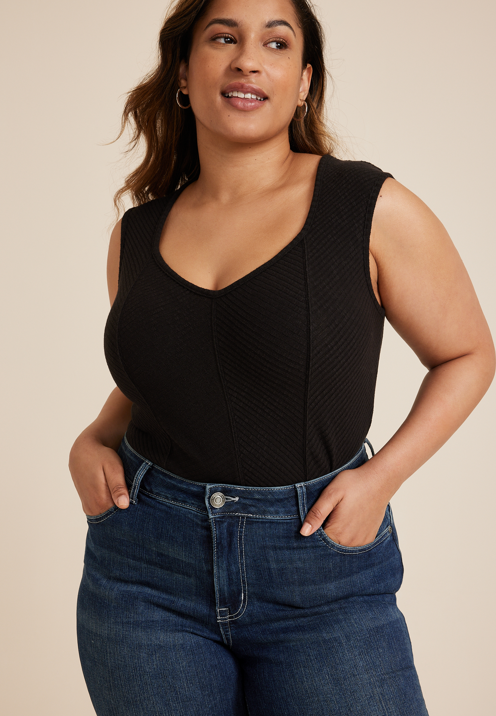 Plus Size m jeans by maurices™ Classic Straight Curvy High Rise