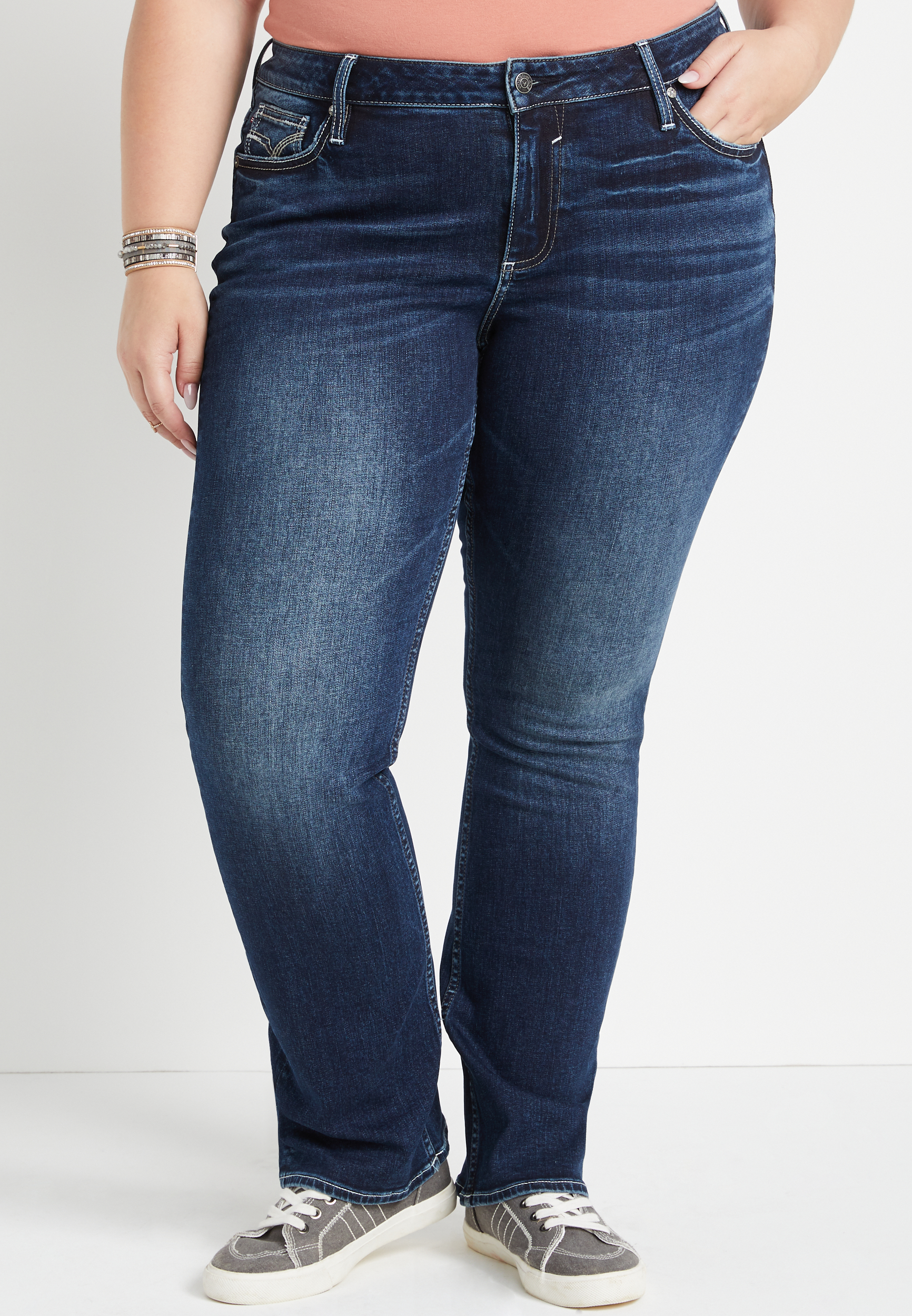 Plus Size Vigoss® Bootcut Mid Rise Jean | maurices