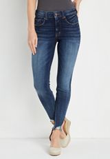 edgely&trade; Super Skinny High Rise Frayed Hem Jean, C258, small