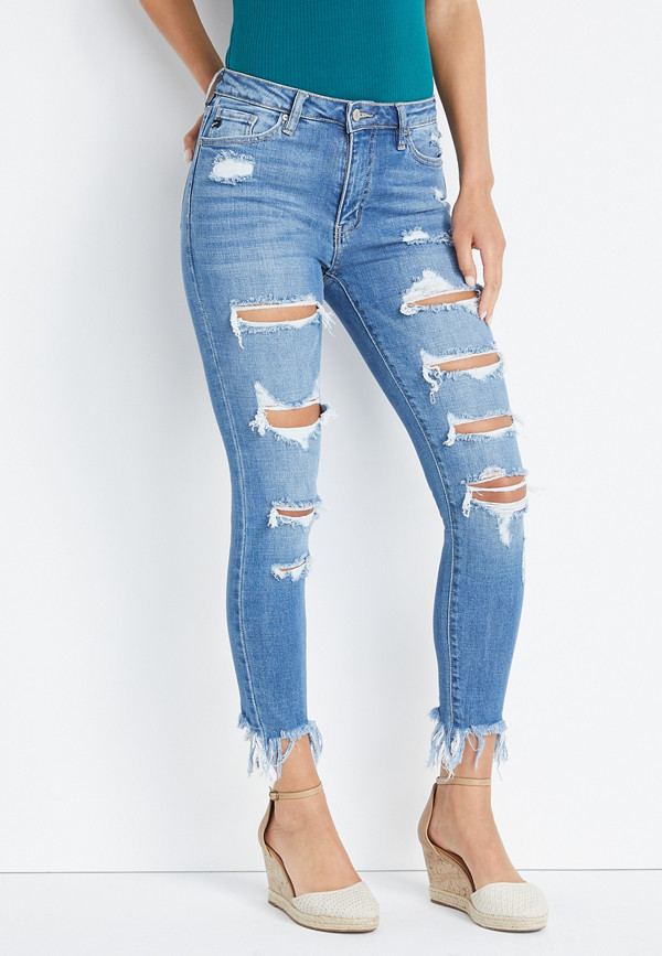 KanCan™ Skinny High Rise Ripped Jean | maurices