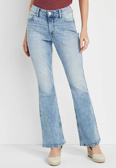 m jeans by maurices™ Classic Flare Curvy High Rise Jean