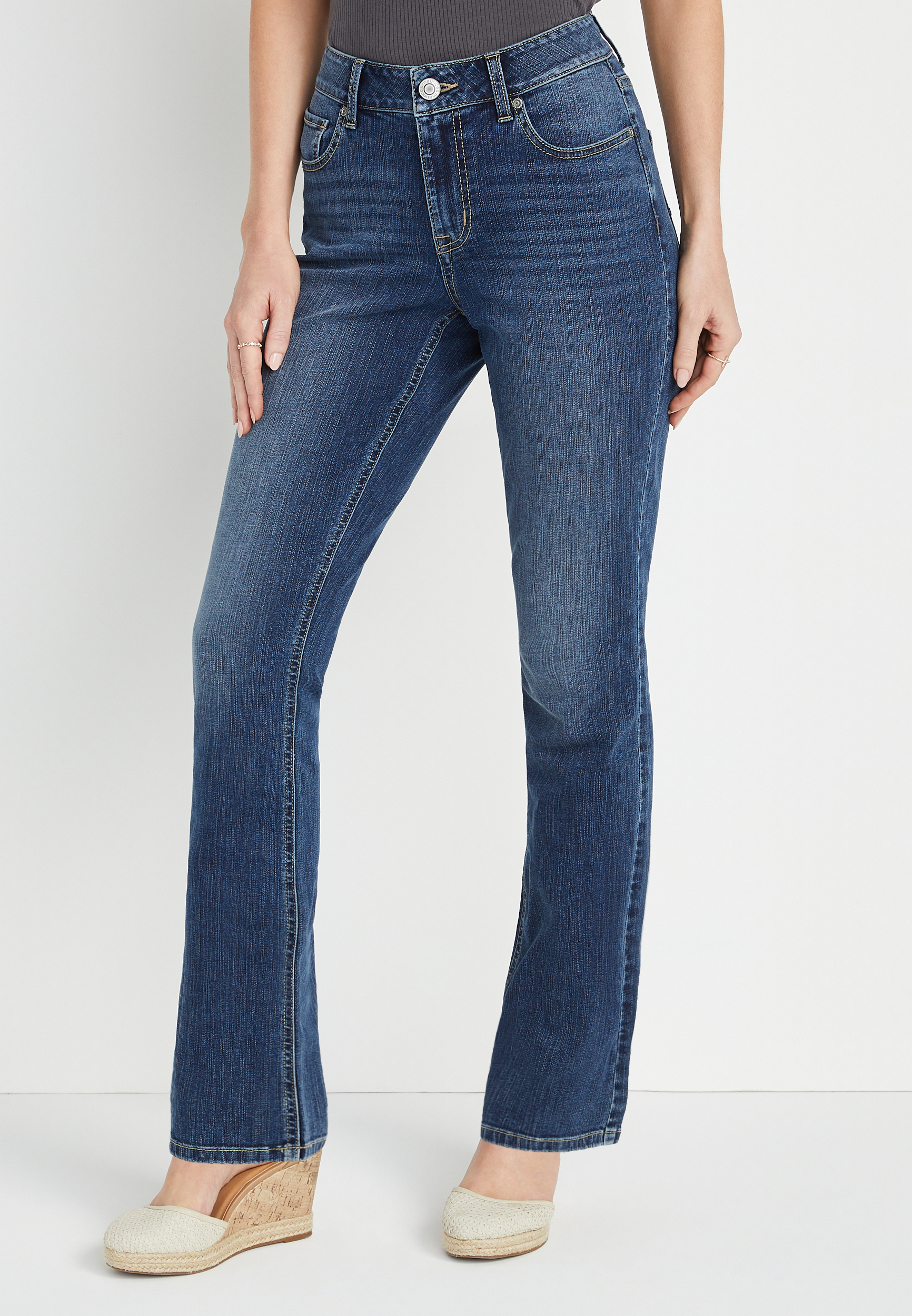 m jeans by maurices™ Classic Slim Boot Curvy High Rise Jean maurices