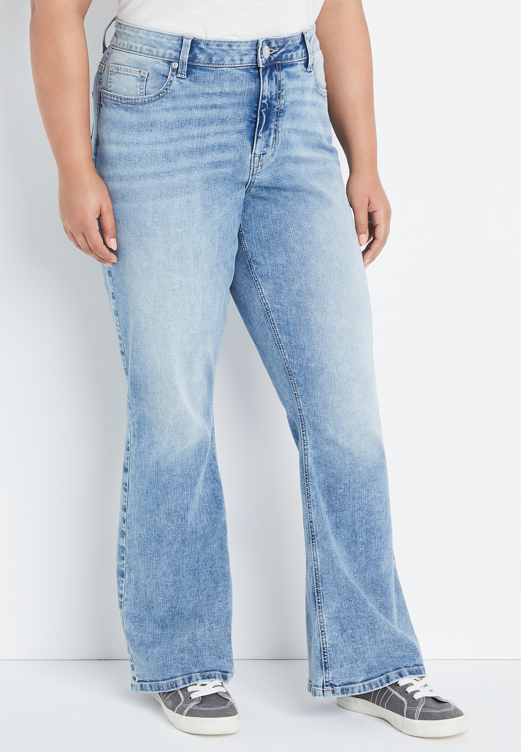 curvy flare jeans