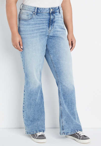 Plus Size m jeans by maurices™ Classic Flare Curvy High Rise Jean
