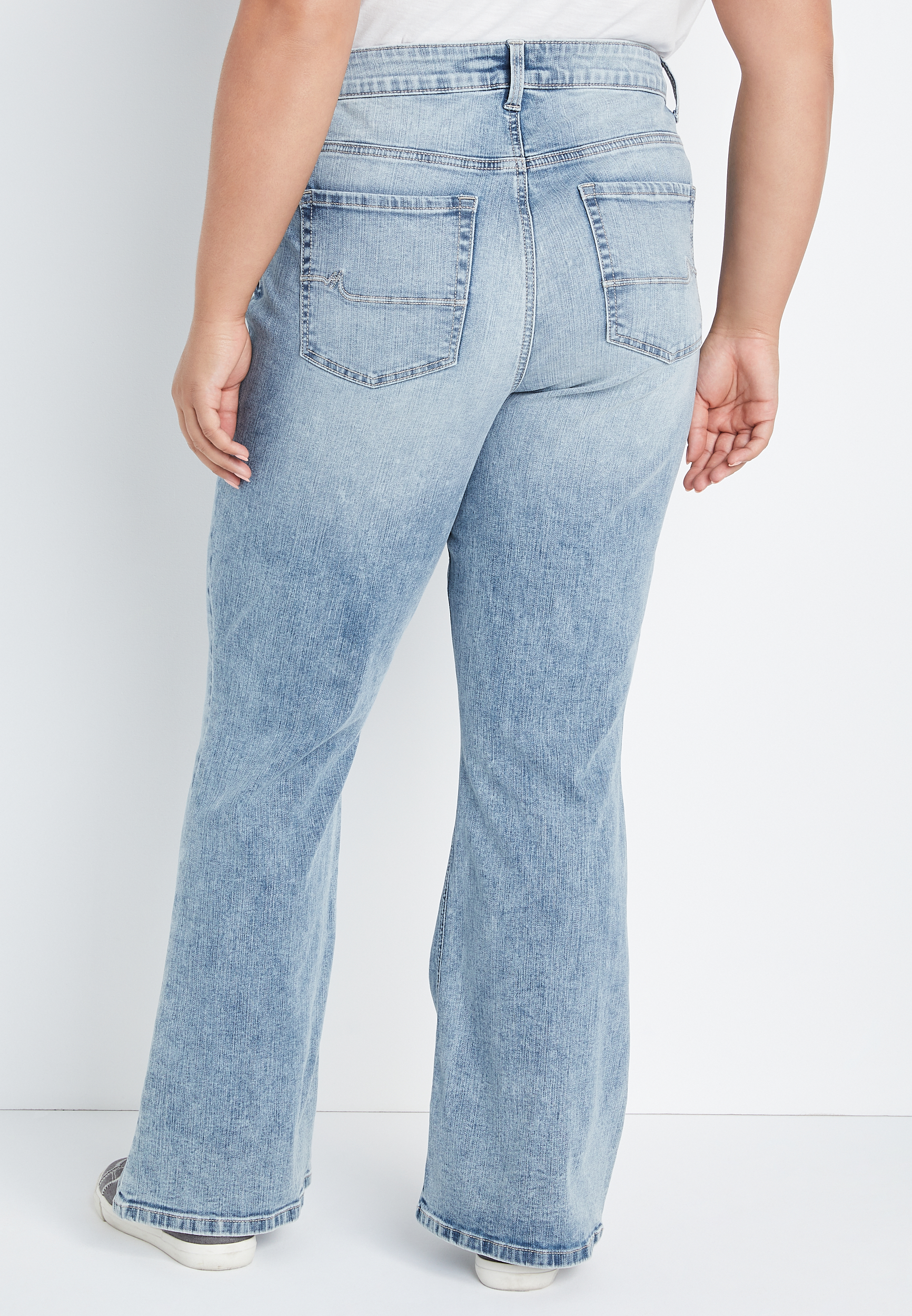 Plus Size m jeans by maurices&trade; Classic Flare Curvy High Rise Jean, , large
