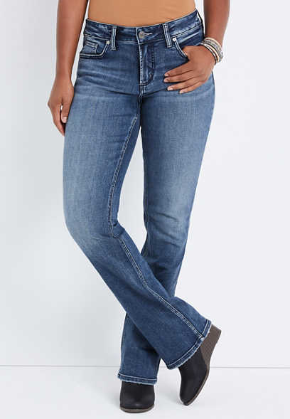 Silver Jeans Co.® Elyse Slim Boot Curvy Mid Rise Jean
