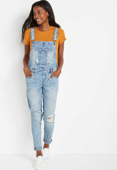 m jeans by maurices™ Boyfriend Ripped Pant Overall