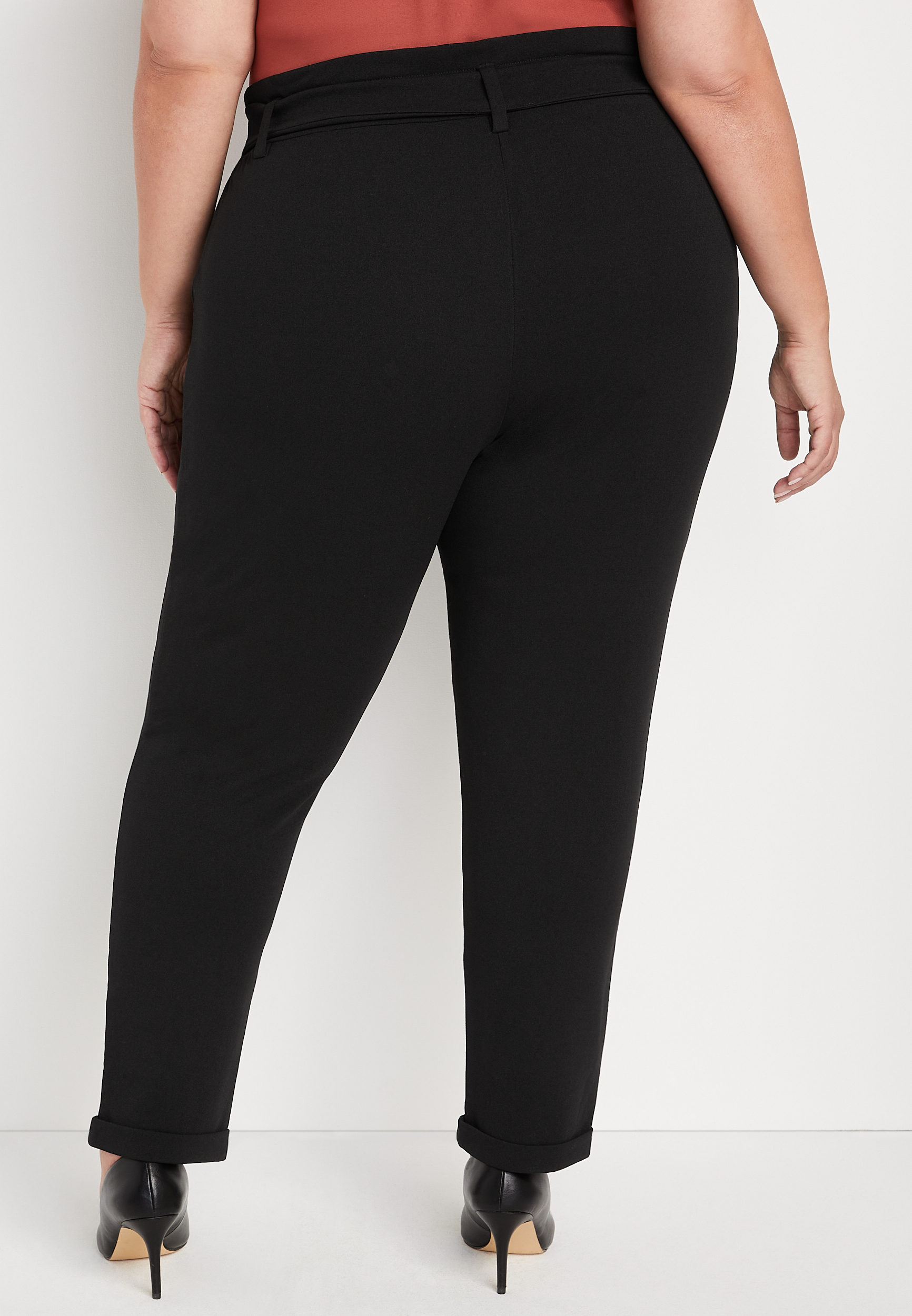 tie waist pants plus size