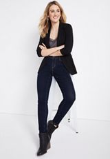 Versa Black Open Front Blazer, , small