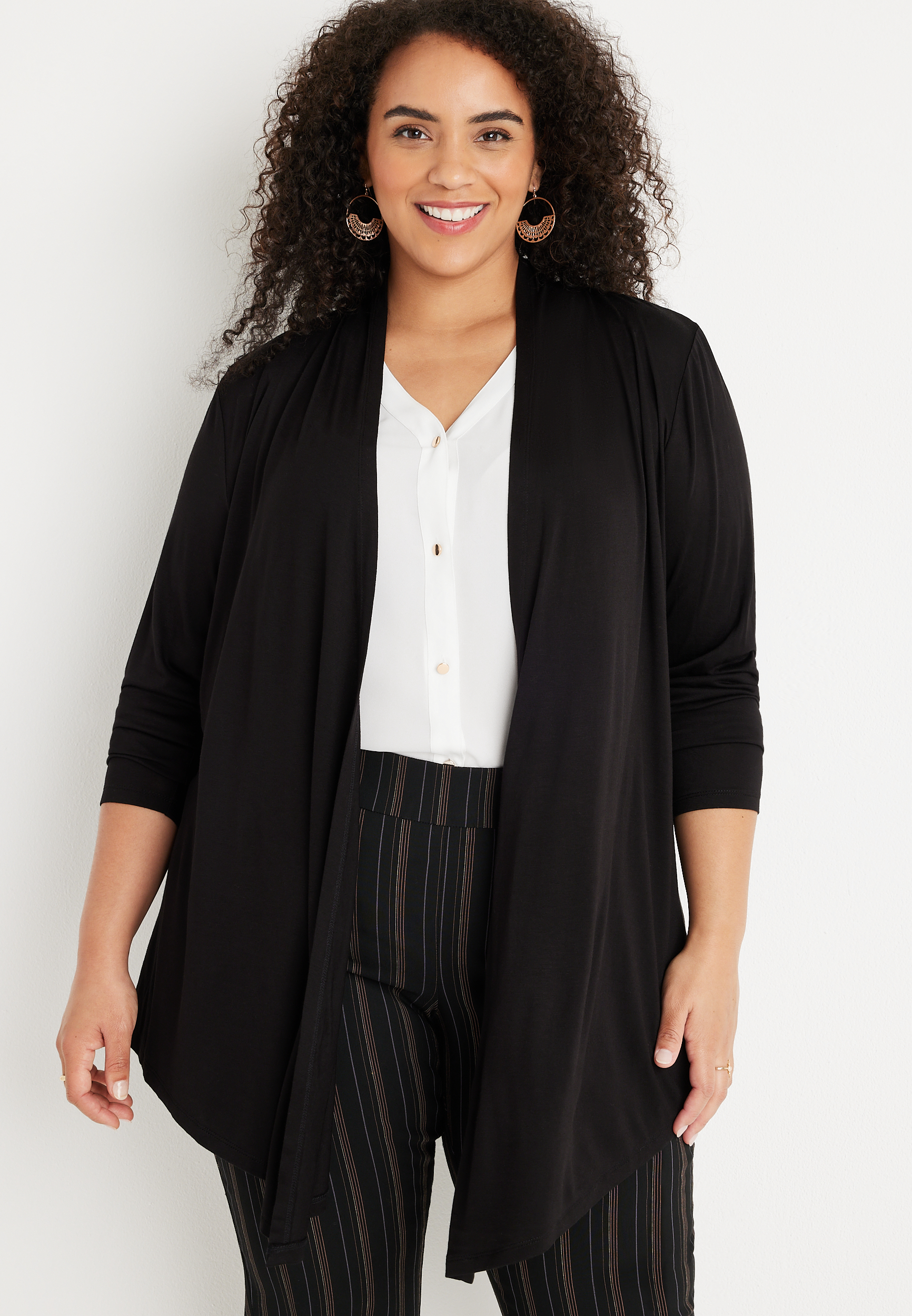 Black Plus Size Sweaters & Cardigans | maurices