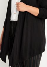 Plus Size Long Sleeve Open Front Cardigan, C106, small