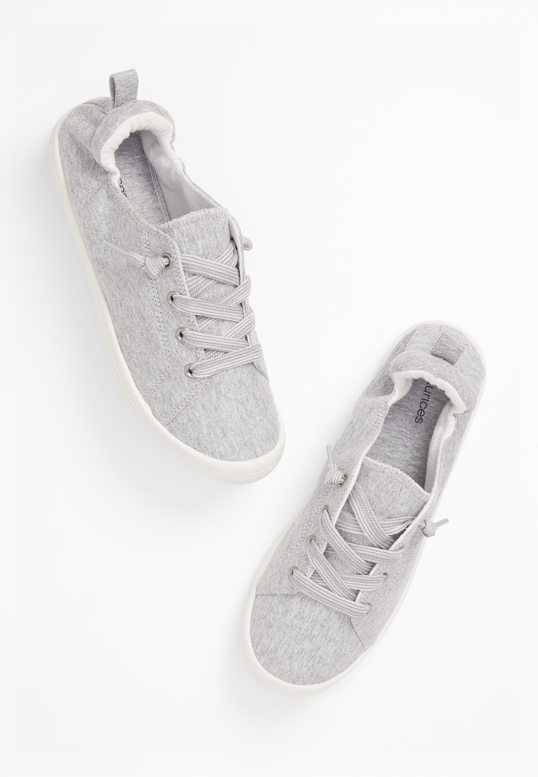 Mariah Gray Scrunch Back Sneaker | maurices