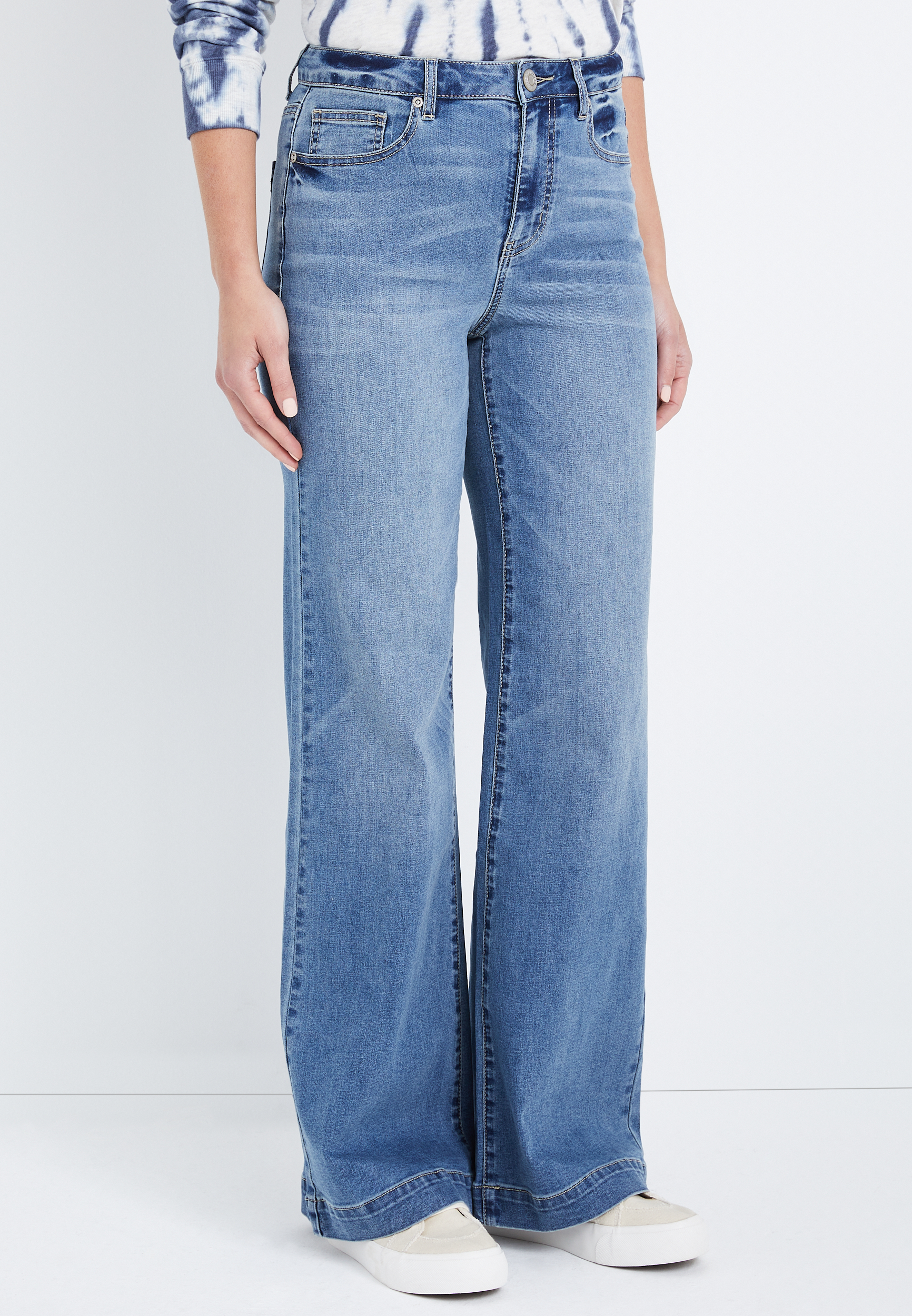 m jeans by maurices™ Wide Leg Super High Rise Jean maurices