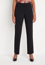 Black Bengaline Straight Leg Pant, C106, small