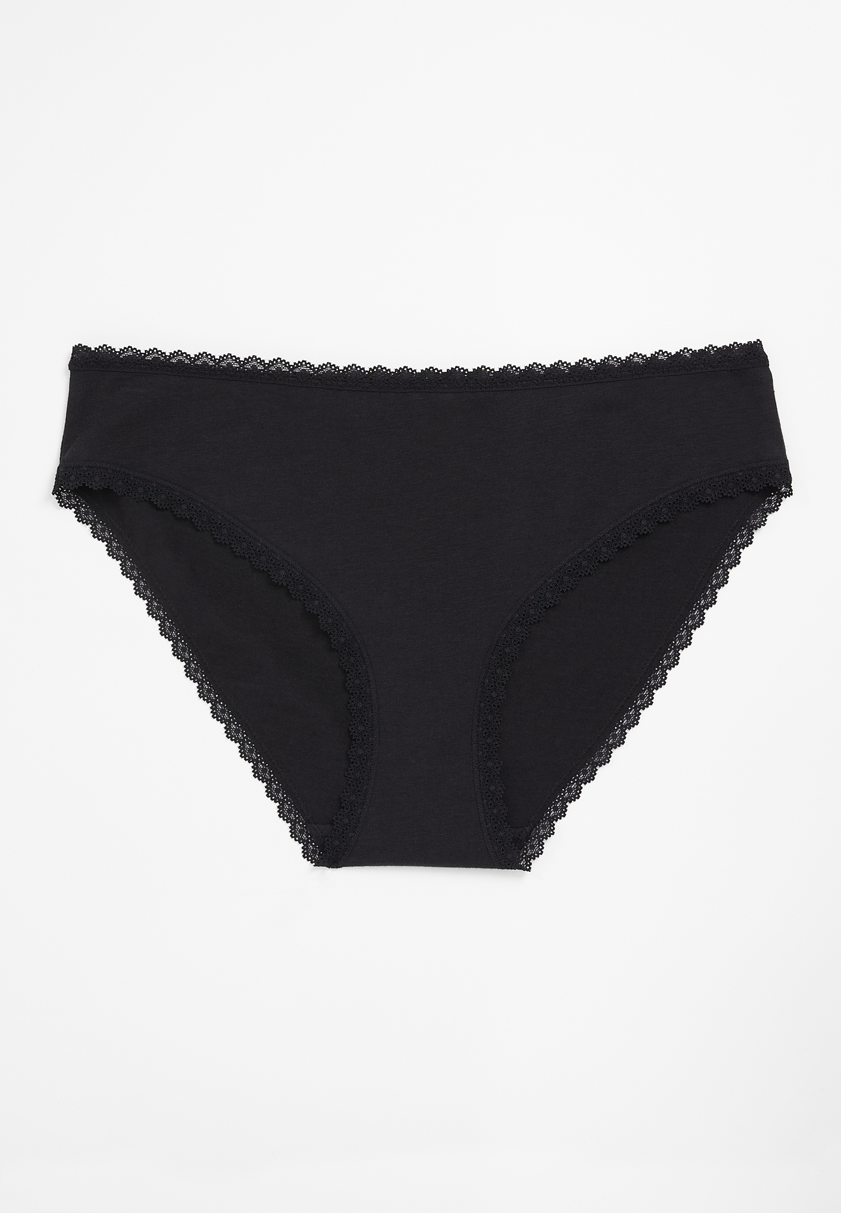 Maurices Women's Simply Comfy Lace Trim Cotton Bikini Panty Size X Large