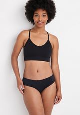 Simply Comfy Lace Trim Cotton Bikini Panty, , small