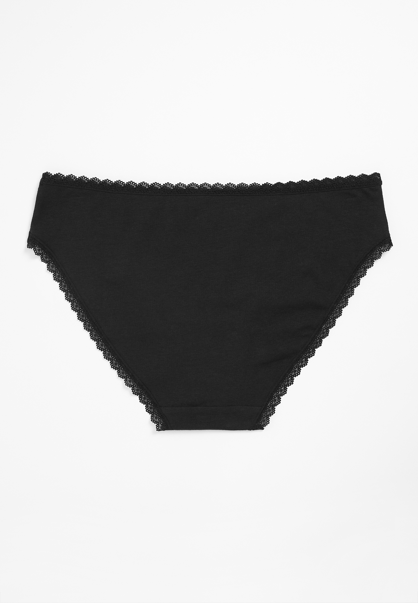 Simply Comfy Cotton Bikini Pantyâ€¯, BLACK, large