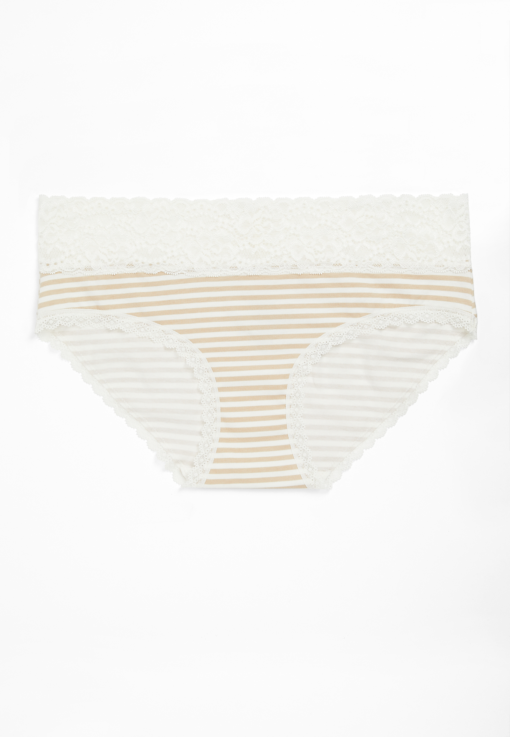 Simply Comfy Neutral Stripe Cotton Hipster Panty