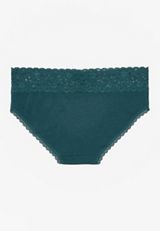Simply Comfy Wide Lace Trim Cotton Hipster Panty, C6352, small
