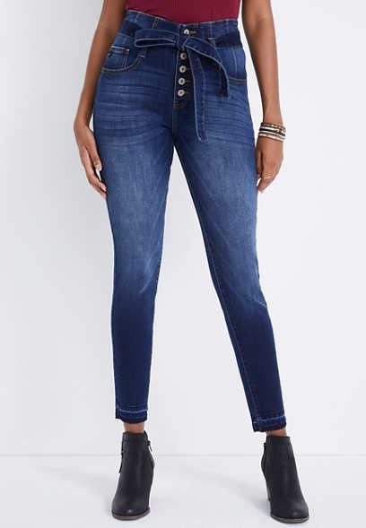 KanCan™ Skinny High Rise Belted Jean