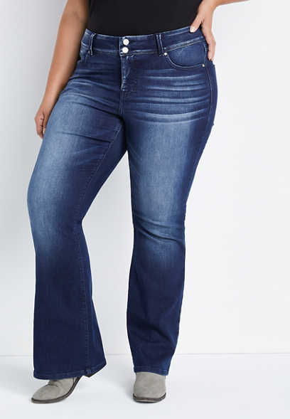 Plus Size m jeans by maurices™ Everflex™ Flare Mid Rise Jean