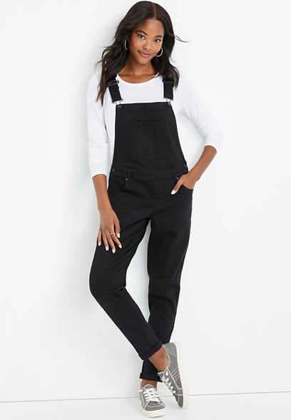 m jeans by maurices™ Vintage Black Straight Pant Overall