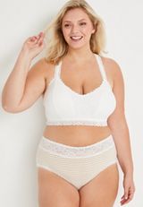 Vintage Lace Racerback Braletteâ€¯, C4673, small