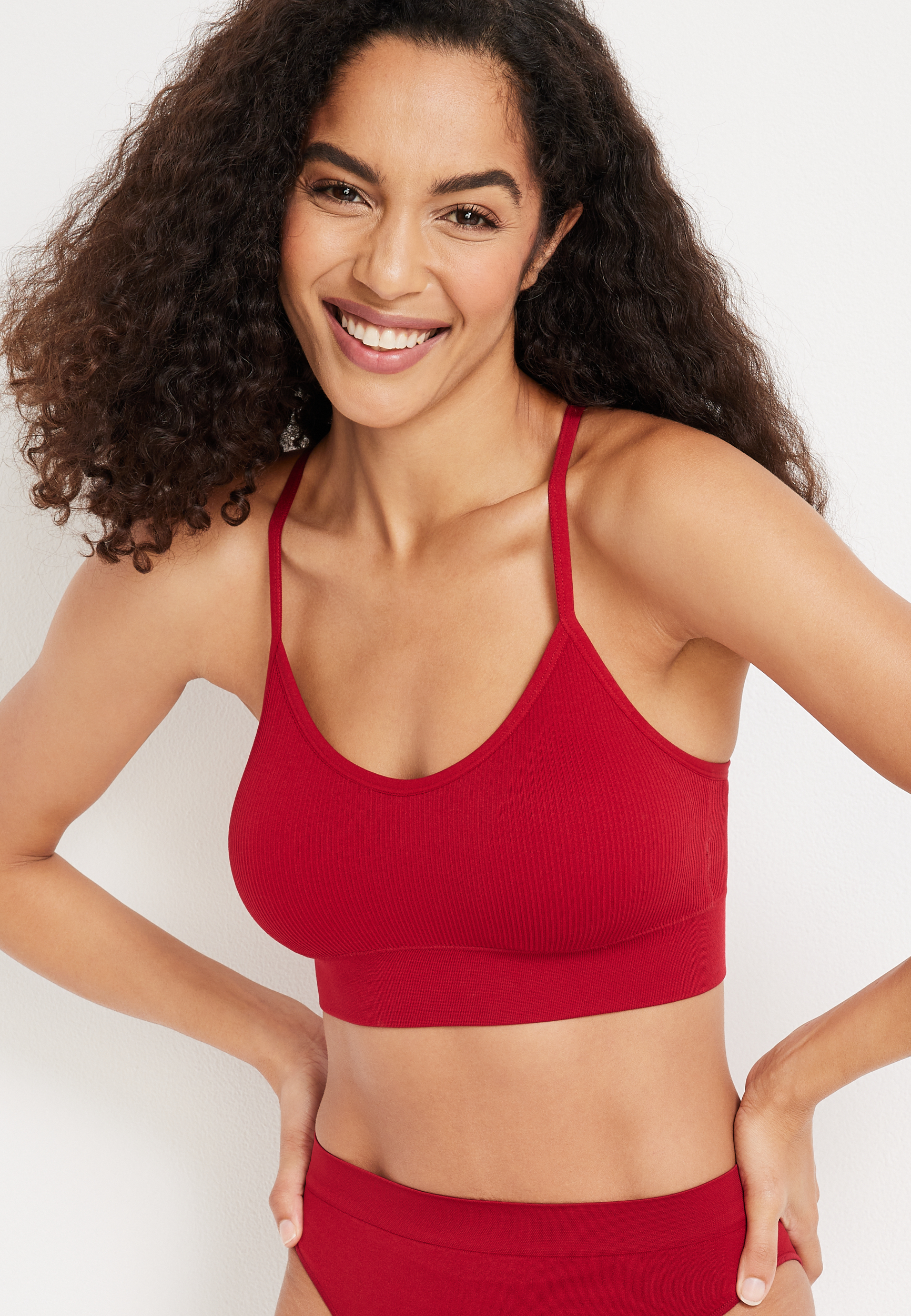 True Stretch Seamless Simple Strap Bralette