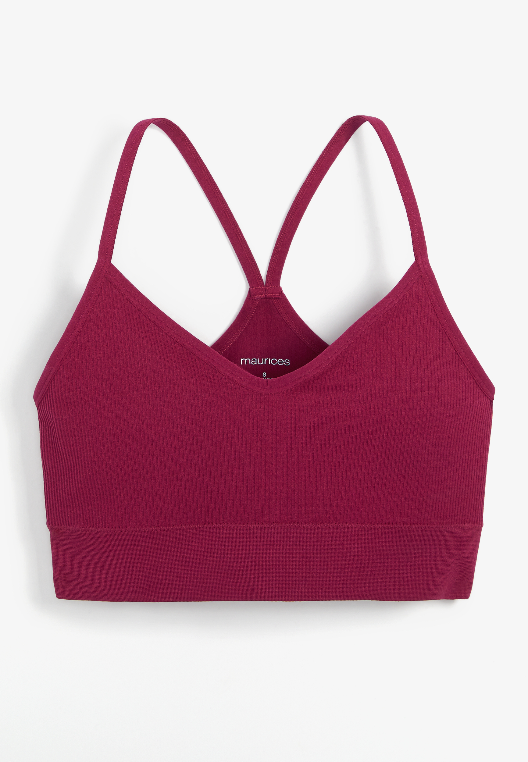 True Stretch Seamless Simple Strap Bralette, , large