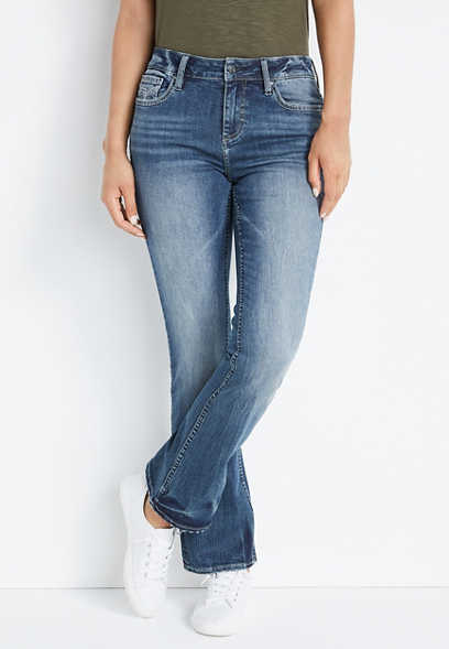 Vigoss® Bootcut Mid Rise Flap Pocket Jean