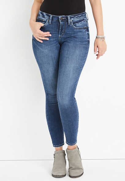 Silver Jeans Co.® Authentic Skinny Curvy Mid Rise Jean