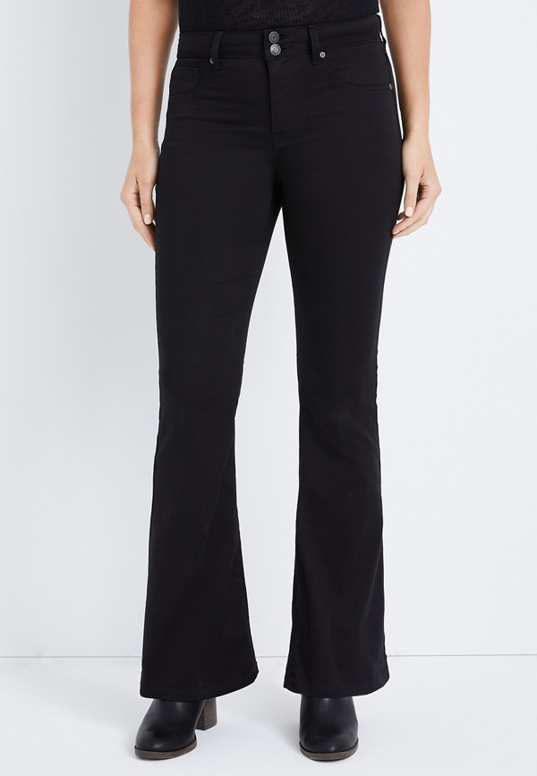 m jeans by maurices™ Black Flare High Rise Jean | maurices