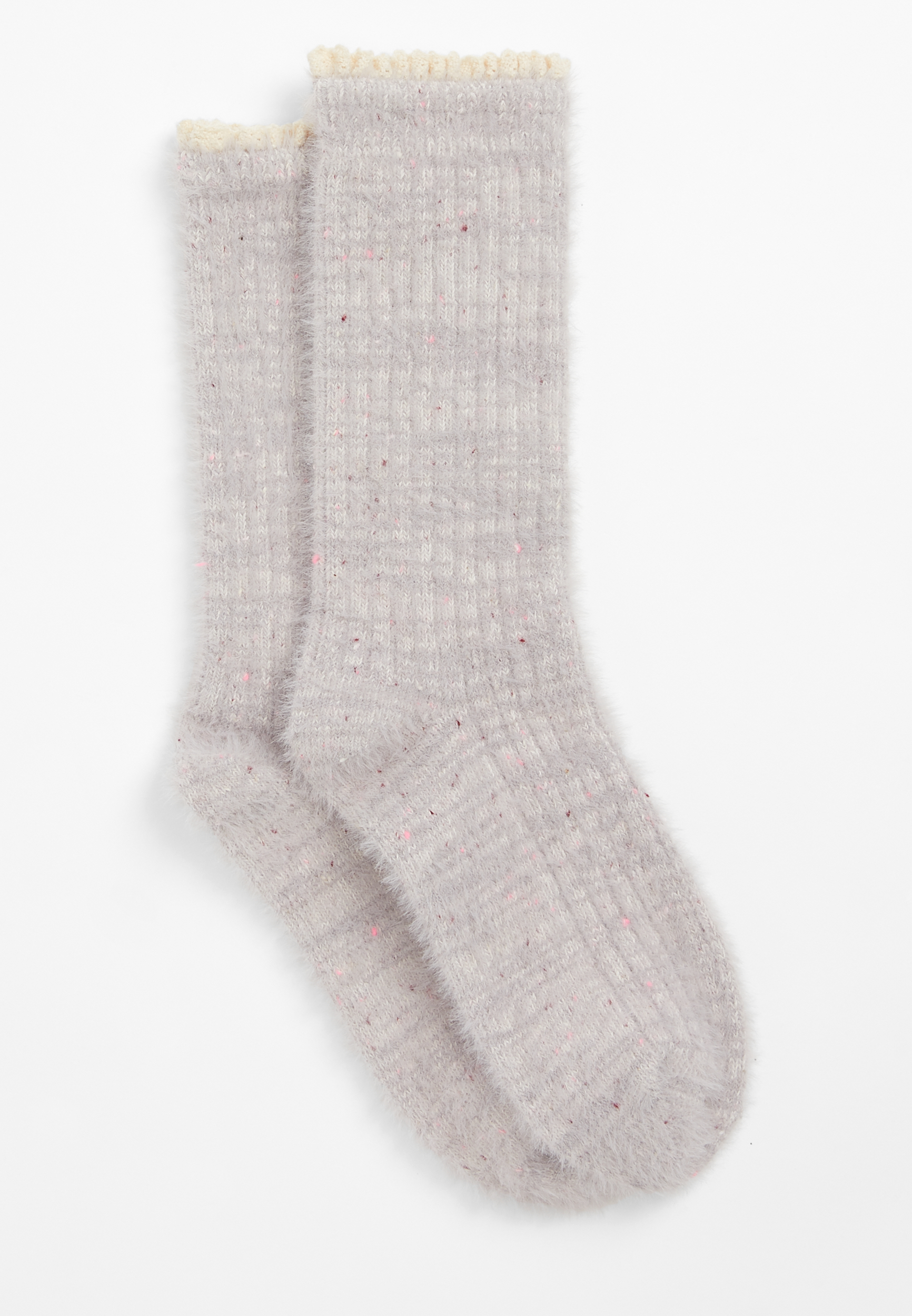 Lilac Cozy Crew Socks | maurices