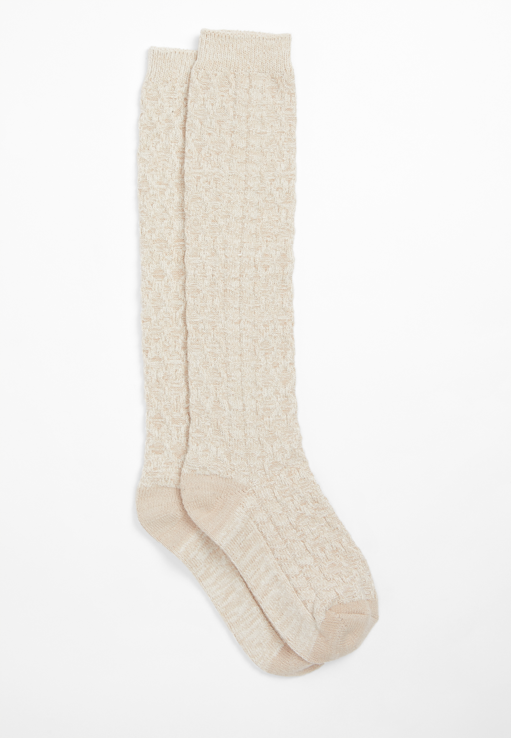 Oatmeal Cable Knee High Socks | maurices