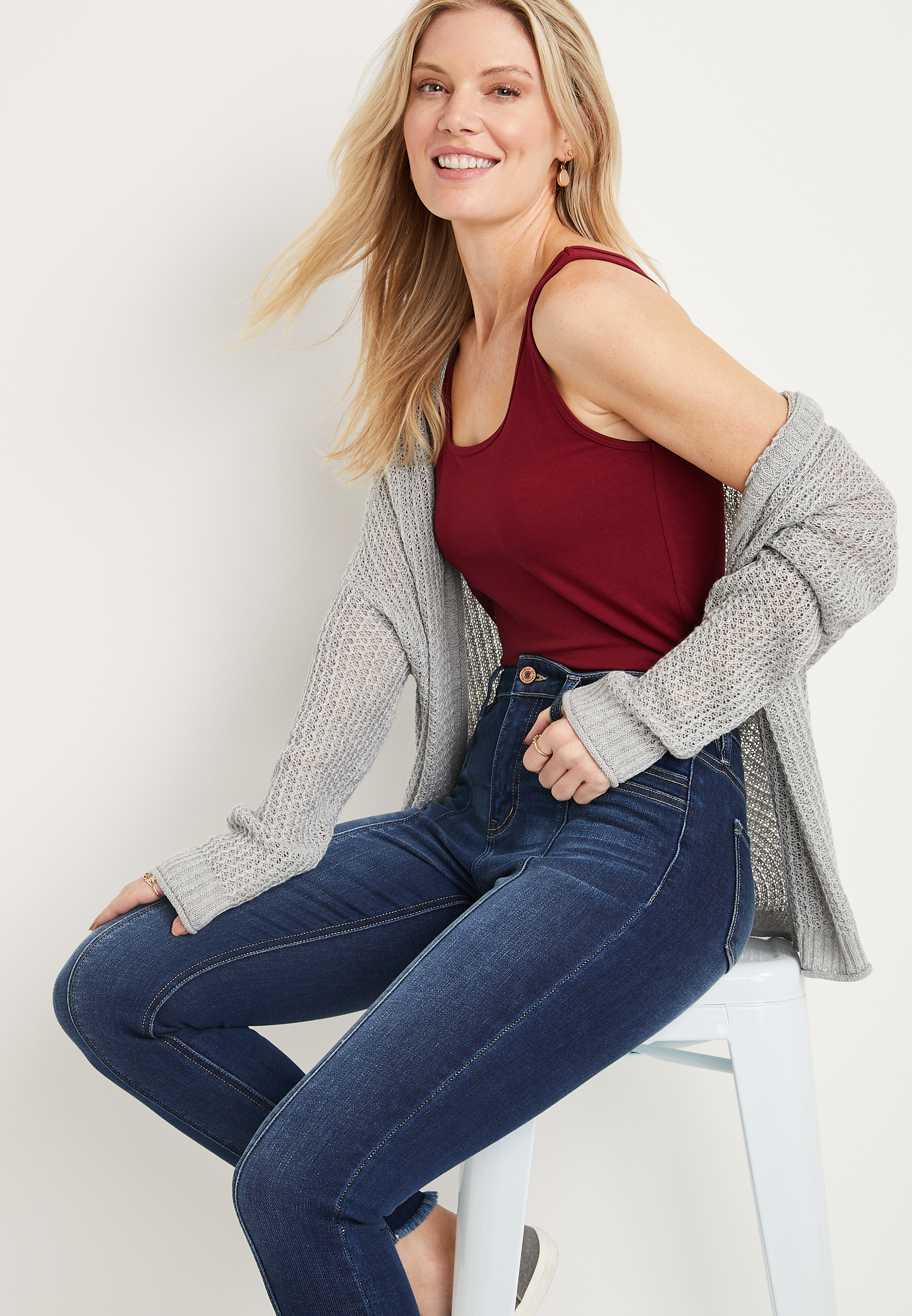 KanCan&trade; Skinny High Rise Front Seam Jean, , large