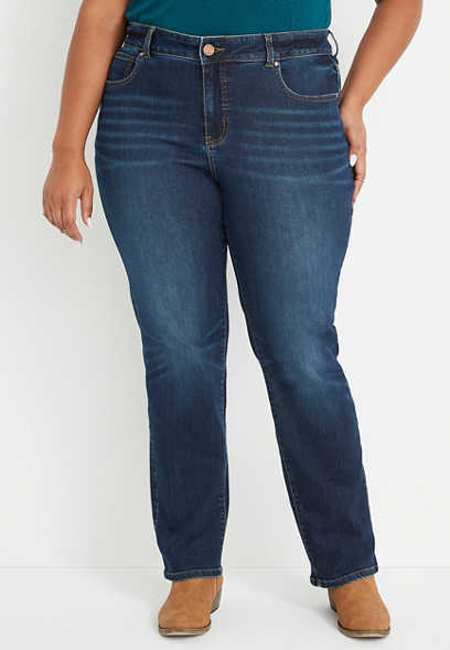 Plus Size m jeans by maurices™ Everflex™ Straight Curvy High Rise Jean