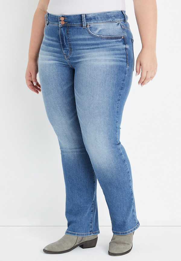 Plus Size m jeans by maurices™ Everflex™ Slim Boot High Rise Double ...