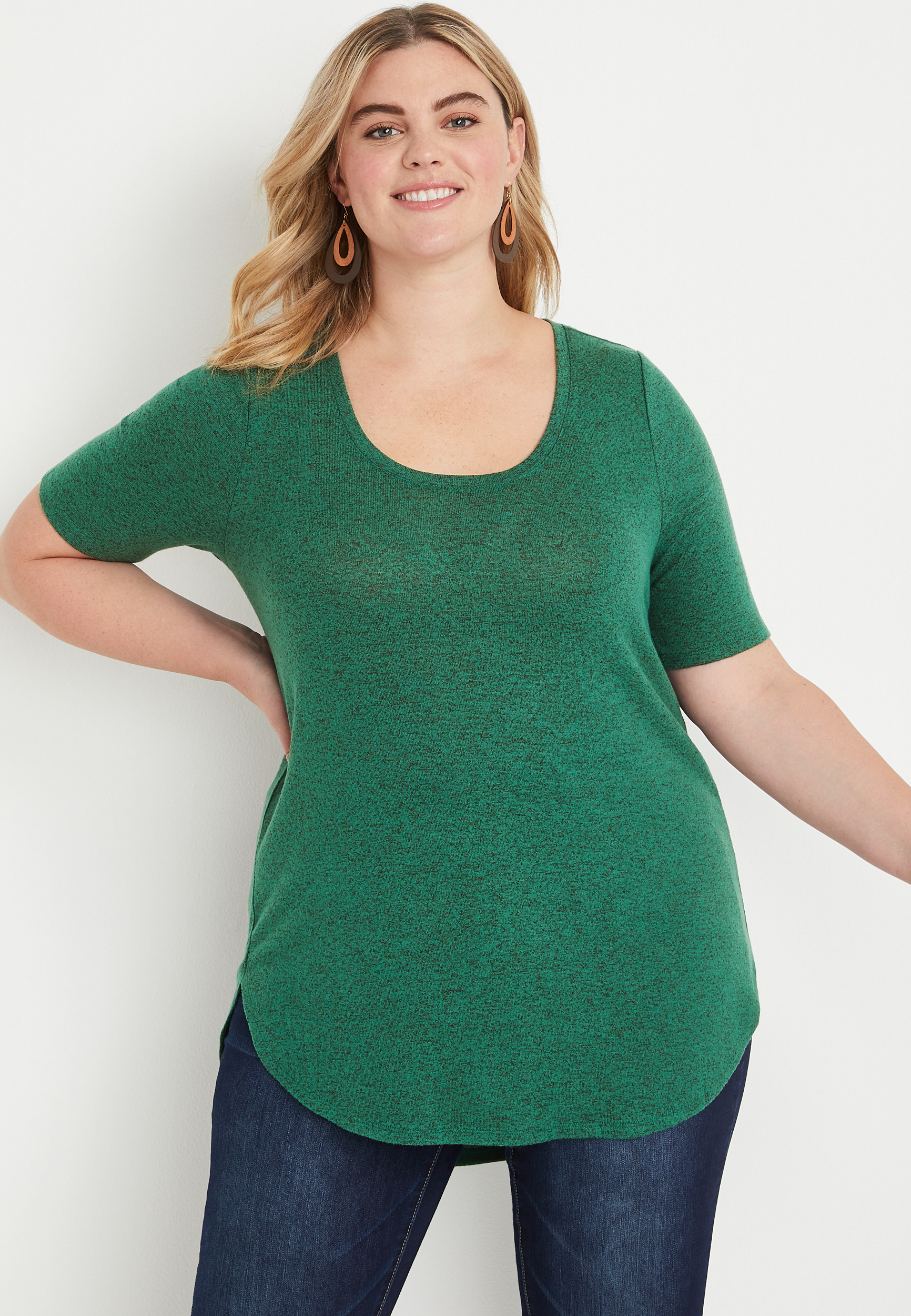 Plus Size 24/7 Flawless Cozy Tunic Tee | maurices