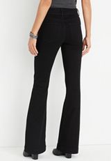 m jeans by maurices&trade; Black Seam Flare High Rise Jean, , small