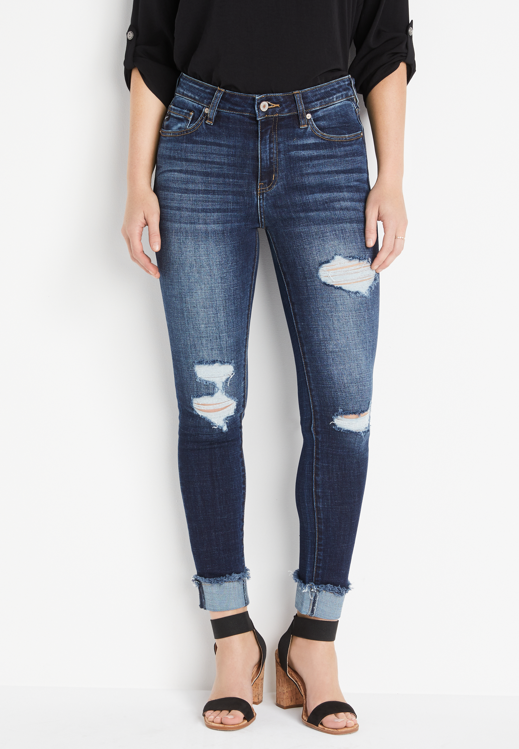 Liv High Rise Cuffed Jean (Kan Can)